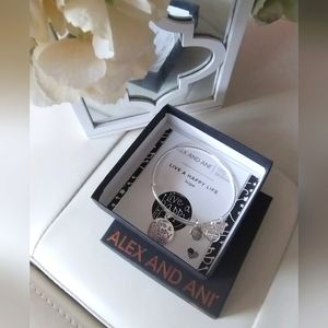 Alex and Ani Live A Happy Life Hope Charm Bracelet